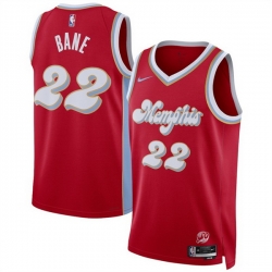 Men Memphis Grizzlies 22 Desmond Bane Red 2024 25 City Edition Stitched Basketball Jersey