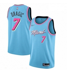 Heat 7 Goran Dragic Blue Basketball Swingman City Edition 2019 20 Jersey