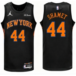 Men New Yok Knicks Landry Shamet #44 Black Stitched NBA Basketball Jersey
