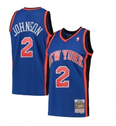 Men New York Knicks #2 Larry Johnson Mitchell Ness Hardwood Swingman Jersey Men New York Knicks #2 Larry Johnson Mitchell Ness Hardwood Swingman Jersey