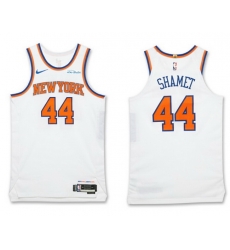 Men New York Knicks Landry Shamet #44 White Home Stitched NBA Jersey