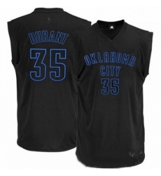 Mens Adidas Oklahoma City Thunder 35 Kevin Durant Authentic Black on Black NBA Jersey