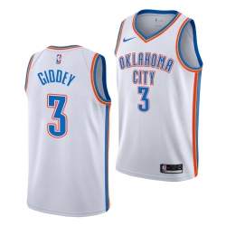 Men's Oklahoma City Thunder Josh Giddey #3 White Dri-FIT Swingman Jersey