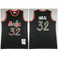 Men Orlando Magic 32 Shaquille O 27Neal Black Throwback Stitched Jersey