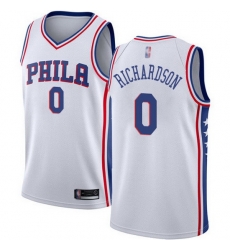 76ers  0 Josh Richardson White Basketball Swingman Association Edition Jersey