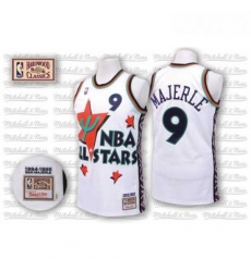 Mens Adidas Phoenix Suns 9 Dan Majerle Authentic White 1995 All Star Throwback NBA Jersey