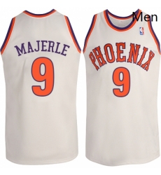 Mens Adidas Phoenix Suns 9 Dan Majerle Authentic White New Throwback NBA Jersey