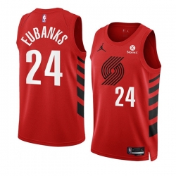 Men Portland Trail Blazers 24 Drew Eubanks 2022 23 Red Statement Edition Swingman Stitched Basketball Jersey