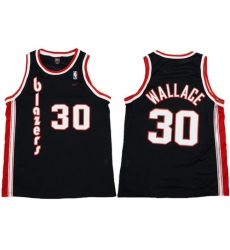 Men Portland Trail Blazers 30 Rasheed Wallace Black 1976 77 Stitched Basketball Jersey Men Portland Trail Blazers 30 Rasheed Wallace Black 1976 77 Stitched Basketball Jersey