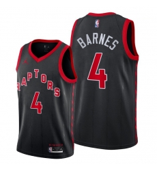 Men Toronto Raptors 4 Scottie Barnes Black Jersey