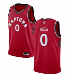 Mens Nike Toronto Raptors 0 CJ Miles Swingman Red Road NBA Jersey Icon Edition 