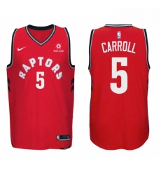 Nike NBA Toronto Raptors 5 DeMarre Carroll Jersey 2017 18 New Season Red Jersey 