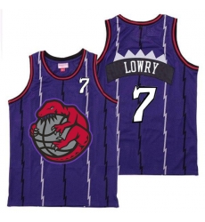 Raptors 7 Kyle Lowry Purple Retro Jerseys 3