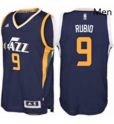 Utah Jazz 9 Ricky Rubio Road Navy New Swingman Stitched NBA Jersey 