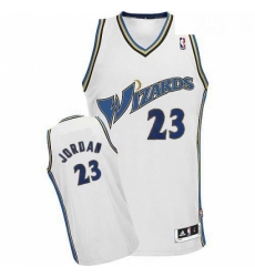 Mens Adidas Washington Wizards 23 Michael Jordan Swingman White NBA Jersey