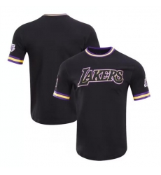 Men Los Angeles Lakers Blank Black Stitched Jersey