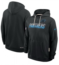 Men Carolina Panthers Black Sideline Standard Issue Top Prospect Dri FIT Hoodie