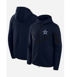 Men Dallas Cowboys Navy Tech Fleece Full Zip Windrunner Hoodie Men Dallas Cowboys Navy Tech Fleece Full Zip Windrunner Hoodie