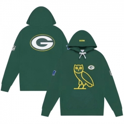 Men Green Bay Packers Green OVO Scarlet Icon Team Pullover Hoodie