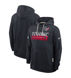 Men Houston Texans Navy Sideline Standard Issue Top Prospect Dri FIT Hoodie Men Houston Texans Navy Sideline Standard Issue Top Prospect Dri FIT Hoodie