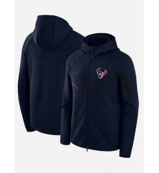 Men Houston Texans Navy Tech Fleece Full Zip Windrunner Hoodie Men Houston Texans Navy Tech Fleece Full Zip Windrunner Hoodie