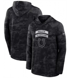 Men Indianapolis Colts Black 2026 Salute to Service Sideline Lightweight Hoodie Dri FIT Long Sleeve Top Men Indianapolis Colts Black 2026 Salute to Service Sideline Lightweight Hoodie Dri FIT Long Sleeve Top