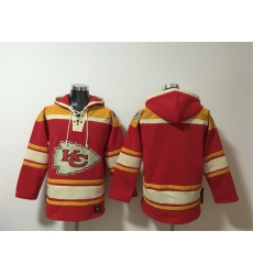 Men Kansas City Chiefs Blank Red Lace Up Pullover Hoodie Men Kansas City Chiefs Blank Red Lace Up Pullover Hoodie