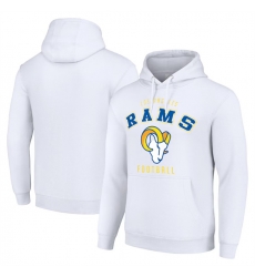 Men Los Angeles Rams White Pullover Hoodie Men Los Angeles Rams White Pullover Hoodie