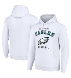 Men Philadelphia Eagles White Pullover Hoodie Men Philadelphia Eagles White Pullover Hoodie
