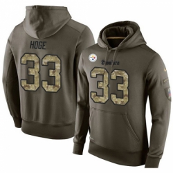 NFL Nike Pittsburgh Steelers 33 Merril Hoge Green Salute To Service Mens Pullover Hoodie NFL Nike Pittsburgh Steelers 33 Merril Hoge Green Salute To Service Mens Pullover Hoodie