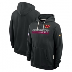 Men Washington Commanders Black Sideline Standard Issue Top Prospect Dri FIT Hoodie