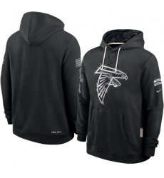 Men Atlanta Falcons Black 2026 Salute to Service Sideline Dri FIT Pullover Hoodie Men Atlanta Falcons Black 2026 Salute to Service Sideline Dri FIT Pullover Hoodie