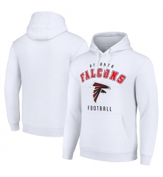 Men Atlanta Falcons White Pullover Hoodie