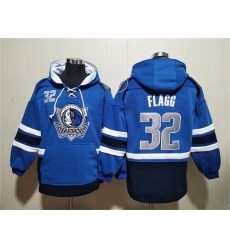 Men Dallas Mavericks 32 Cooper Flagg Navy Ageless Must Have Lace Up Pullover Hoodie
