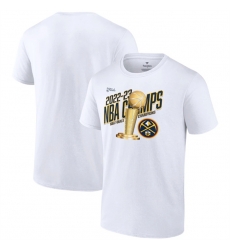 Men Denver Nuggets White 2023 Finals Champions T Shirt