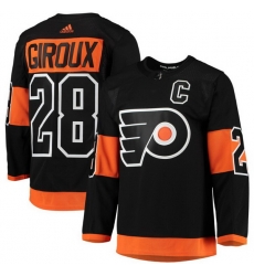 Men Adidas Philadelphia Flyers 28 Claude Giroux Black With C Patch Home NHL Jersey