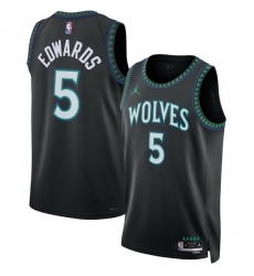 Men Minnesota Timberwolves 5 Anthony Edwards Black 2026 27 Statement Edition Stitched Basketball Jersey Men Minnesota Timberwolves 5 Anthony Edwards Black 2026 27 Statement Edition Stitched Basketball Jersey