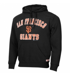 Men MLB San Francisco Giants Stitches Fastball Fleece Pullover Hoodie Black