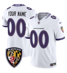Men Baltimore Ravens Active Player Custom White 2026 F U S E Vapor Stitched Limited Football Jersey Men Baltimore Ravens Active Player Custom White 2026 F U S E Vapor Stitched Limited Football Jersey