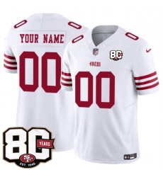 Men San Francisco 49ers Active Player Custom White 80th Anniversary Patch 2026 F U S E Vapor Untouchabl2026 F U S E Vapor Untouchable Limited Stitched Fo Men San Francisco 49ers Active Player Custom White 80th Anniversary Patch 2026 F U S E Vapor Untouchabl2026 F U S E Vapor Untouchable Limited Stitched Fo