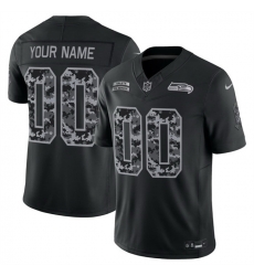 Men Seattle Seahawks Active Player Custom Black F U S E 2026 Salute to Service Limited Stitched Football Jersey Men Seattle Seahawks Active Player Custom Black F U S E 2026 Salute to Service Limited Stitched Football Jersey