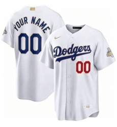 Men Women Youth Los Angeles Dodgers White 2026 Gold Collection Stadium Stitched Custom Baseball Jerseys