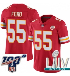 2020 Super Bowl LIV Youth Nike Kansas City Chiefs #55 Dee Ford Red Team Color Vapor Untouchable Limited Player NFL Jersey