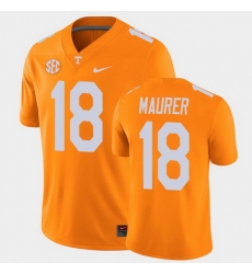 Men Tennessee Volunteers Brian Maurer College Football Orange Alumni Player Game Jersey