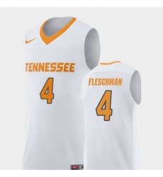 Men Tennessee Volunteers Jacob Fleschman White Replica College Basketball Jersey