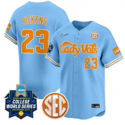 Men Tennessee Volunteers  Karlyn Pickens Blue 2026 World Series   SEC Patch Softball Stitched Jersey