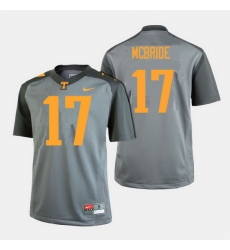 Men Tennessee Volunteers Will Mcbride College Football Gray Jersey