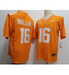 Tennessee Volunteers #16 Morgan Wallen Orange F U S E Jersey