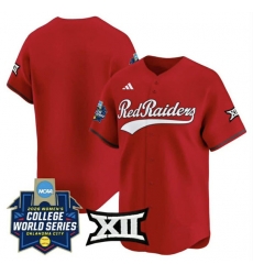 Men Texas Tech Red Raiders Blank Red 2025 World Series Stitched Jersey Men Texas Tech Red Raiders Blank Red 2025 World Series Stitched Jersey