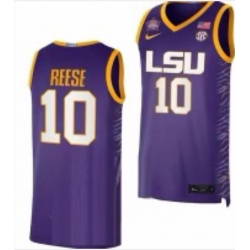 Men LSU Tigers Reese Purple Stitched NCAA Jersey